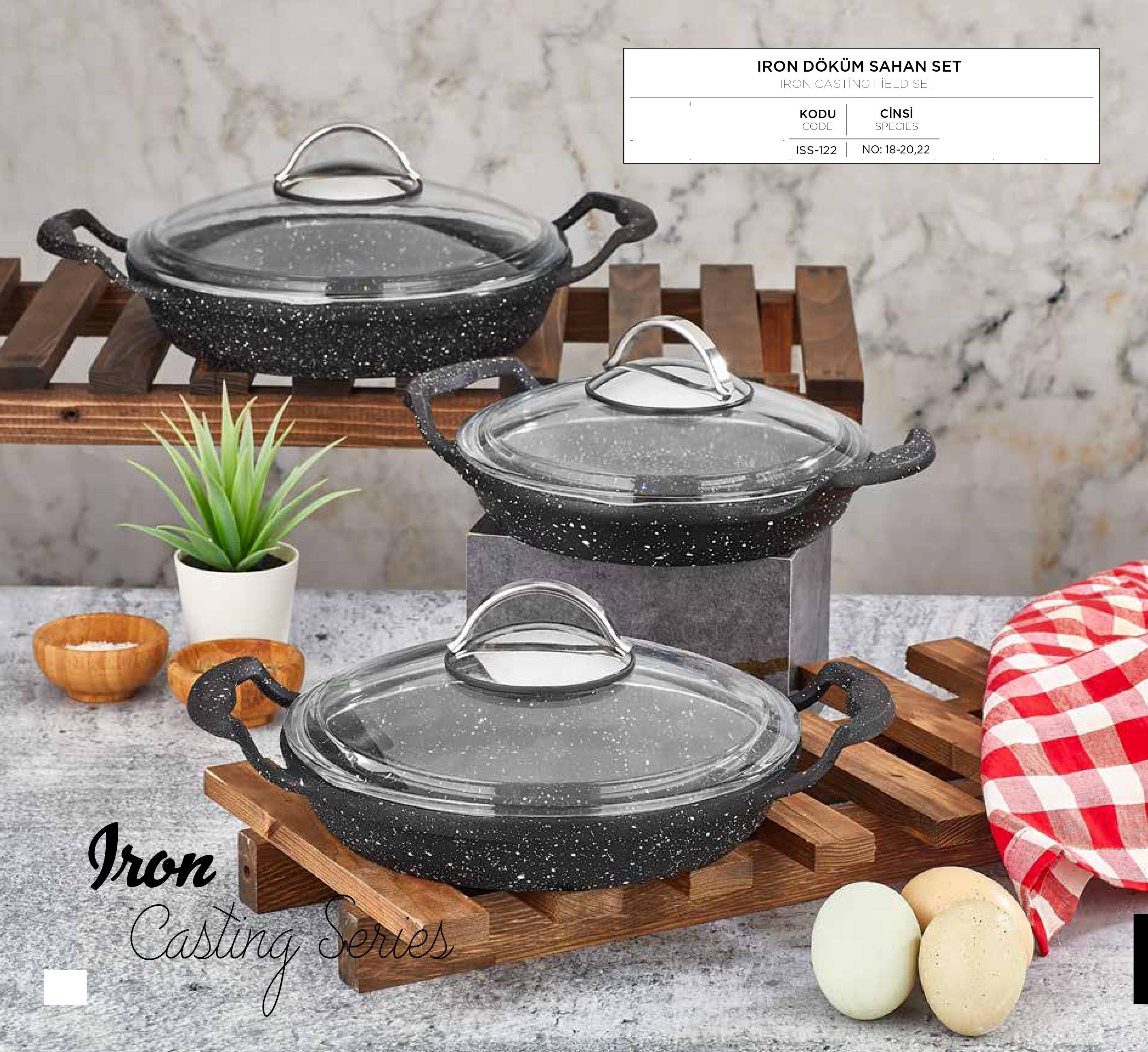 IRON DÖKÜM SAHAN SETİ 6 PARÇA